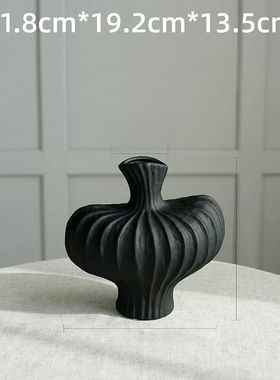 创意艺术陶瓷花瓶陶瓷颜值摆件ins风客餐厅花瓶高高级感装饰品