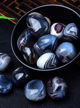 天然波斯湾玛瑙碎石大颗粒摆件花盆造景装饰石玛瑙把件手把玩件