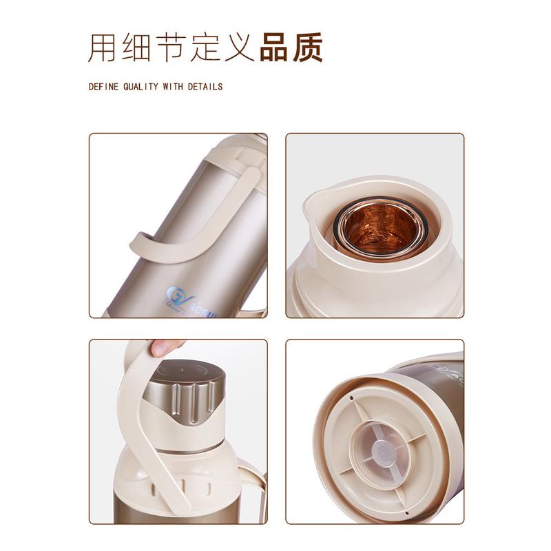 1VPK系列热水瓶保温家用学生宿舍老式清水外壳暖瓶大容量木塞内胆 - 图1