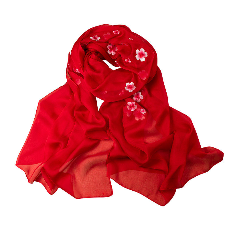 刺绣丝巾女披肩百搭妈妈春秋薄款纱巾中国风绣花围巾时尚沙滩巾,淘宝优惠券,粉丝福利购,淘宝优惠卷