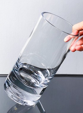 热销hjm-玻璃花瓶加厚底透明现代简约水培家居客厅餐桌样板房插花