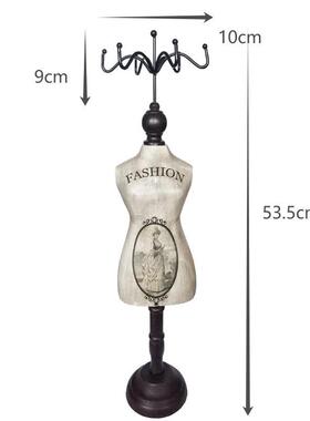 旧乡村做美式家居装饰摆件复古模特架首饰架橱窗装饰陈列新品