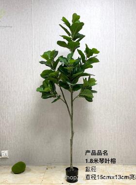 仿真绿植仿真琴叶榕葫芦榕办公室家居装饰展厅落地盆栽厂家批发