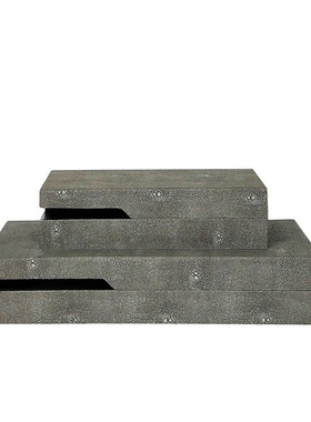 装饰样板房创意开口现代简约盒衣帽间梳妆台收纳盒家居软装摆件