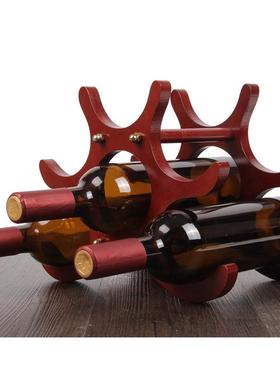 创意欧式实木架装饰品酒瓶红酒架家居洋酒架客厅摆设葡萄酒架