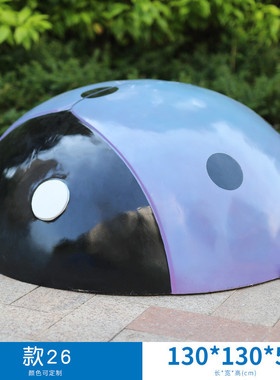 仿真瓢虫玻璃钢甲虫昆虫雕塑园林景观庭院房产小区公园绿地装饰品