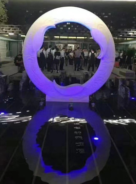 大型广场不锈钢园林抽象户外公园镜面雕塑室外通用不锈钢雕塑