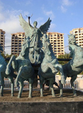 铜仿大型景观雕塑景区广场标志性古代人物摆件户外商业广场雕塑