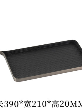 轻奢意式皮革托盘摆件样板房售楼处长方形不规则创意收纳盘装饰品