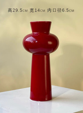 中古风陶瓷花瓶北欧高品质客厅插花摆件桌面玄关装饰花器批发