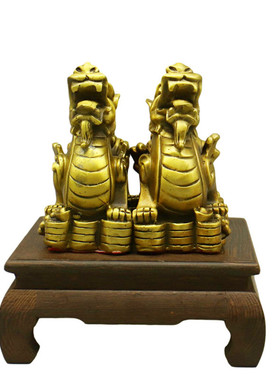 批发貔貅摆件黄铜金钱貔貅工艺品金属摆件