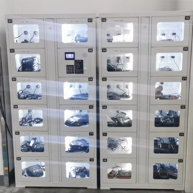Power tool charging cabinet walkie-talkie intelligent charging cabinet password door opening handheld device safe battery charging cabinet