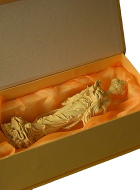 黄杨木礼品摆件木雕人物嫦娥仙子家居工艺品摆饰中秋节嫦娥奔月