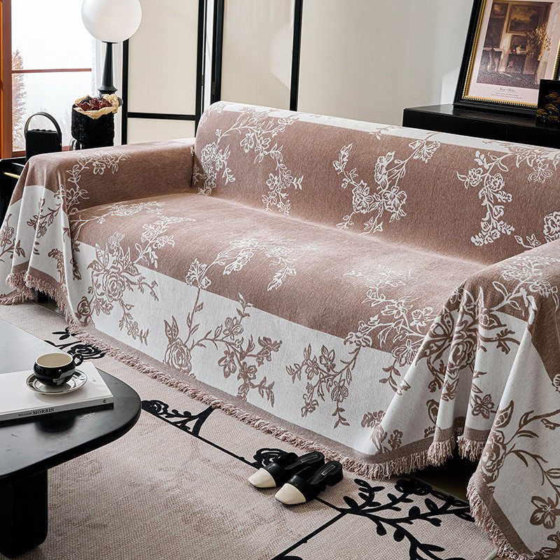 沙发巾高级感ins风雪尼尔四季通用耐磨防滑全包沙发套防尘罩套垫,淘宝优惠券,粉丝福利购,淘宝优惠卷