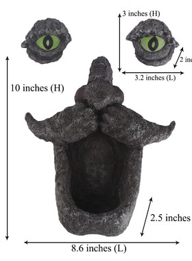 户外树木庭院大眼园林雕塑装饰喂鸟器艺术荧光树脸树脂工艺品