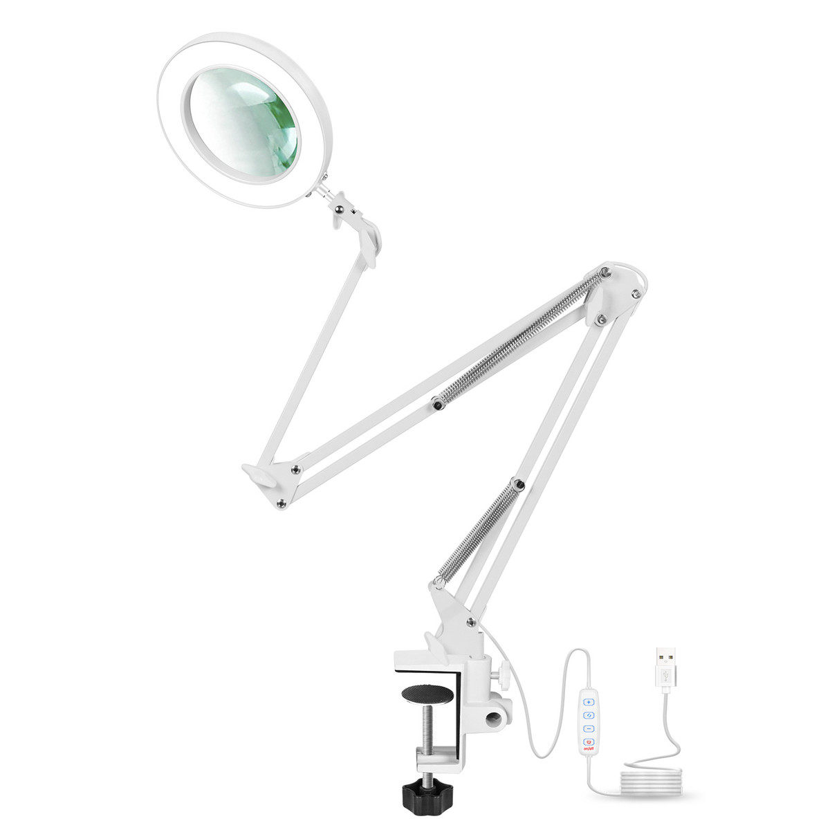 美式焊接长臂阅读灯刺绣美容美甲led夹子式维修灯放大镜护眼台灯,淘宝优惠券,粉丝福利购,淘宝优惠卷
