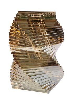 北欧轻奢创意时尚玻璃花瓶水晶花器客厅插花餐桌酒店软装饰品摆件