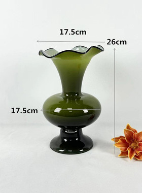 北欧玻璃花瓶轻奢摆件创意琉璃花器花瓶软装摆件艺术装饰品批发推