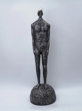 现代简约半身雕塑水滴人摆件客厅样板间玄关酒店家居艺术软装饰品