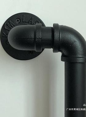 酒吧餐厅户外铁艺木门拉手推拉门玻璃移门防火黑色门把手大门栓滑