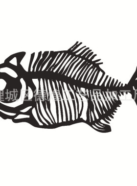 现代鱼骨墙饰金属剪影墙艺术北美电商贴欧洲产品非质量不退换