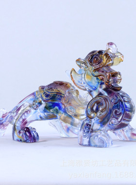 琉璃福字貔貅摆件工艺品装饰新房开业礼品工艺品