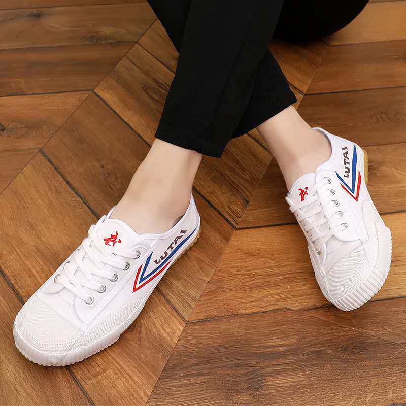 鲁泰武术鞋儿童武术专用鞋训练鞋练功鞋太极鞋帆布小白鞋大波纹鞋,淘宝优惠券,粉丝福利购,淘宝优惠卷