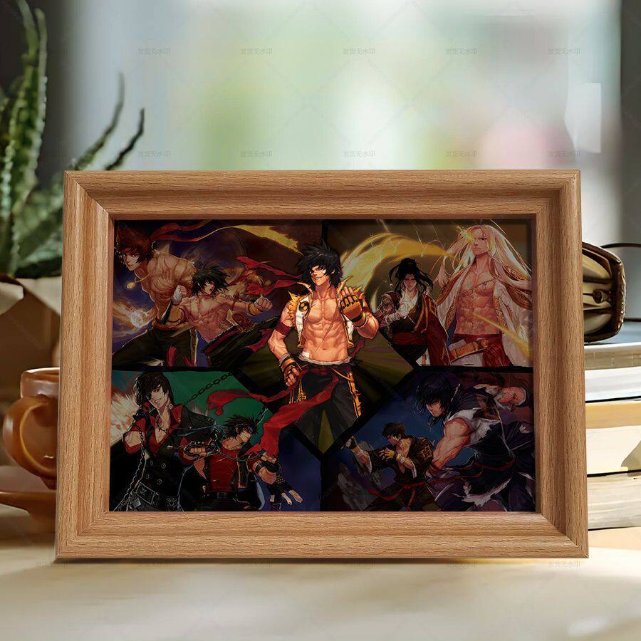 地下城与勇士官网地下城与勇士DNF职业立绘插画周边木质相框新款精致摆台摆件