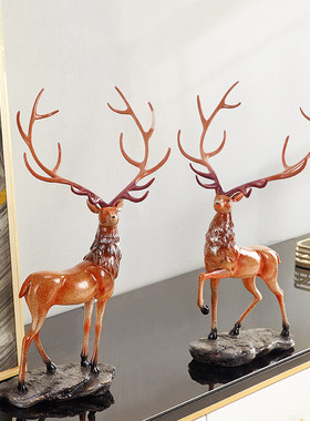 热销酒柜装饰品摆件欧式客厅电视柜玄关家居纯手工品创意奢华动物