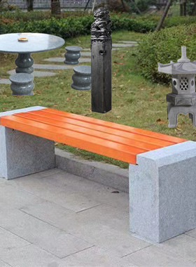 石凳防腐木石凳子找曲阳县长条厂家定制花岗岩石凳成品凳子