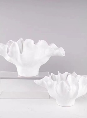 热销现代简约陶瓷花盆创意轻奢花器装饰摆件居家样板房客厅餐桌装