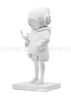 热销女孩植家居现货班克西潜水简潮玩艺术品摆件客厅家居摆设装饰