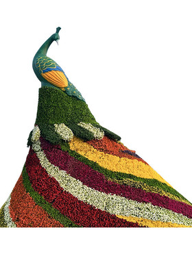 工艺品绿雕仿真动物造型雕塑卡通网红打卡景区装饰创意绿植摆件