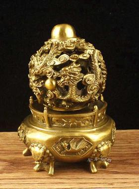 纯黄铜九转乾坤鼎小号鼎高16公分工艺品礼品摆件