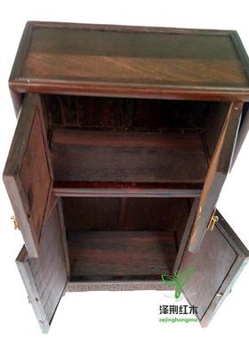红木工艺品微型仿明清家具模型红酸枝木质微缩家具居子顶箱柜摆件