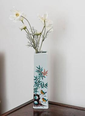 热销kitanotoujyudou/雀烧/竹九谷纹7.5号花瓶