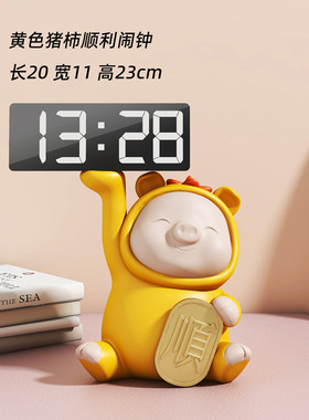 小猪摆件入户钥匙托盘猪玄关办公桌装饰品收纳架子柿诸事顺利礼品