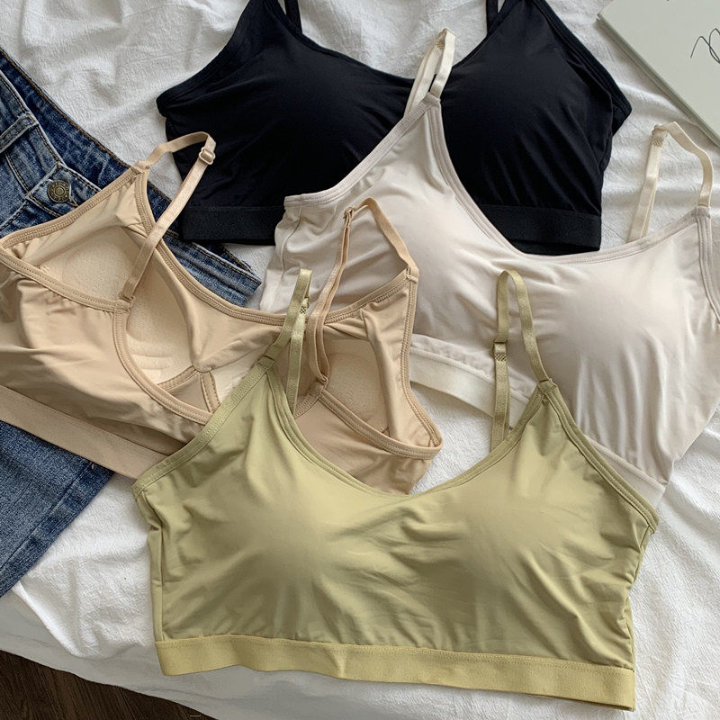 内衣女夏季薄款美背文胸一体小式聚拢小胸抹胸抹胸防走光美背,淘宝优惠券,粉丝福利购,淘宝优惠卷