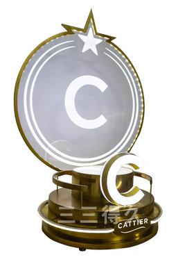 会展品鉴示高级发光白酒酒座不锈钢电镀洋酒架酒柜展示酒具用品