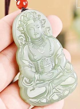 观音菩萨吊坠女款玉观音男款阿富汗玉石玉坠高档玉观音玉佩挂件