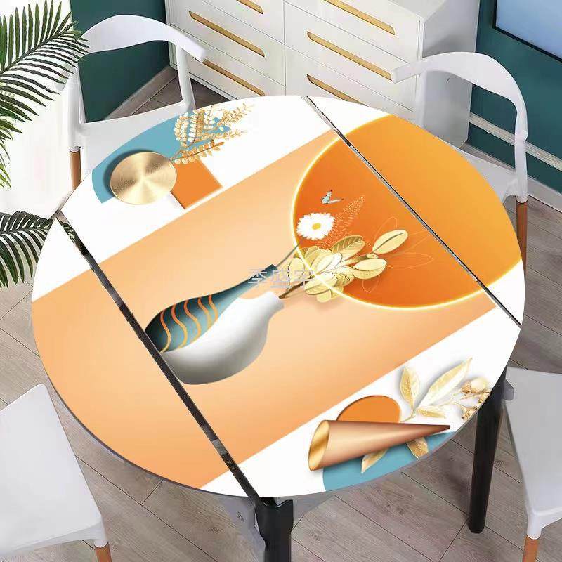 J櫅2餐桌桌布椭圆形折叠伸缩桌桌垫pvc软玻璃防水防油新款免洗厚,淘宝优惠券,粉丝福利购,淘宝优惠卷