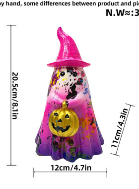 工艺品摆件幽灵南瓜树脂热销万圣节感恩节派对聚会氛围感装饰