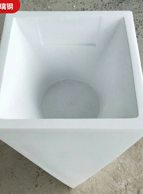 种植式护栏玻璃钢花盆天桥高架桥玻璃纤维花箱长方形马鞍槽箱制品