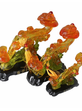 装饰品摆件直供仿玉树脂工艺品富贵如意中式家居厂家