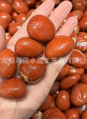 热销批发红天然高品质碧玉滚石用于家庭装饰