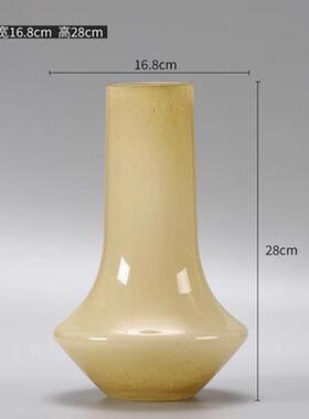 中古花瓶玻璃客厅插花花器手工复古轻奢水培桌面样板间摆件