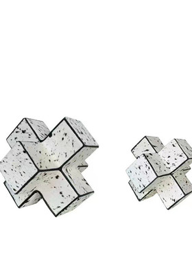 现代轻奢手工样板间艺术品软装家居马毛几何摆件书房电视柜装饰品