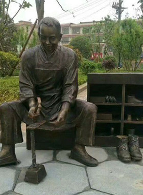 铜铸雕塑户外古镇公园景区景观仿批发物铜雕景区小镇雕塑铜人