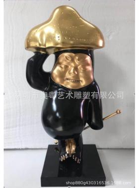 热销现代简约轻奢雕塑装饰品人物摆件创意样板饭酒店客厅玄关抽象