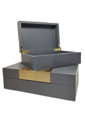 热销新中式样板房创意梳妆台盒衣帽间装饰珠宝首饰盒家居软装饰品